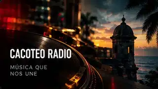 Cacoteo Radio's approved waterfront and turntable artwork